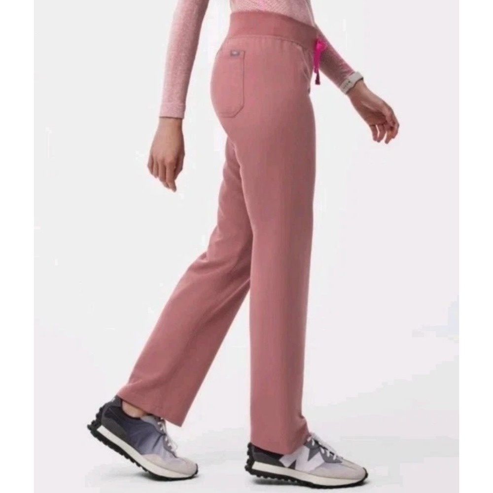 Figs Pink Mineral Mauve Leg Pants
